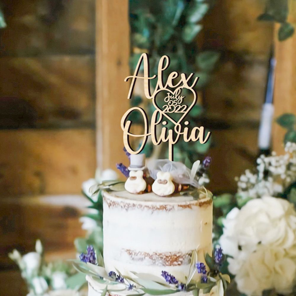 Wedding Supply Rentals - Персонализированные свадебные топперы для торта «Мистер