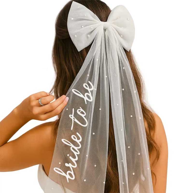 Wedding Supply List - Фата с бантом для невесты —