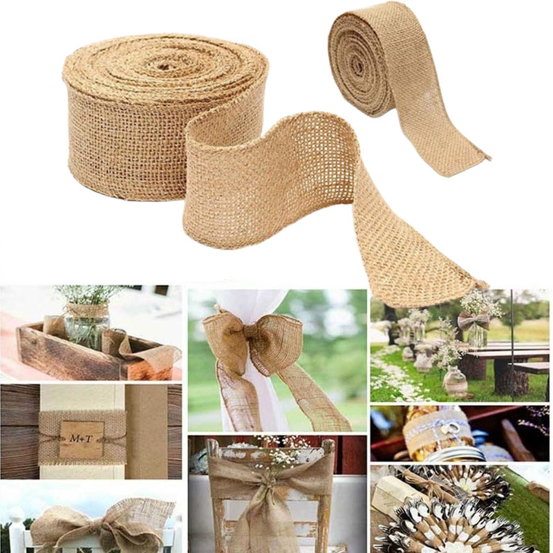 Wedding Supply Rentals - Ленты из натуральной джутовой мешковины, 2