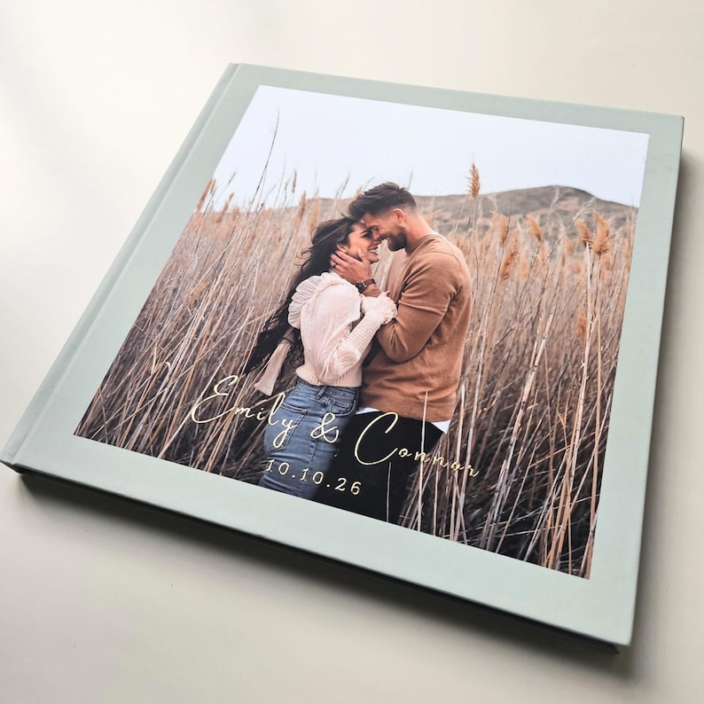 Personalized Guest Book - Свадебная книга пожеланий с фольгированным и