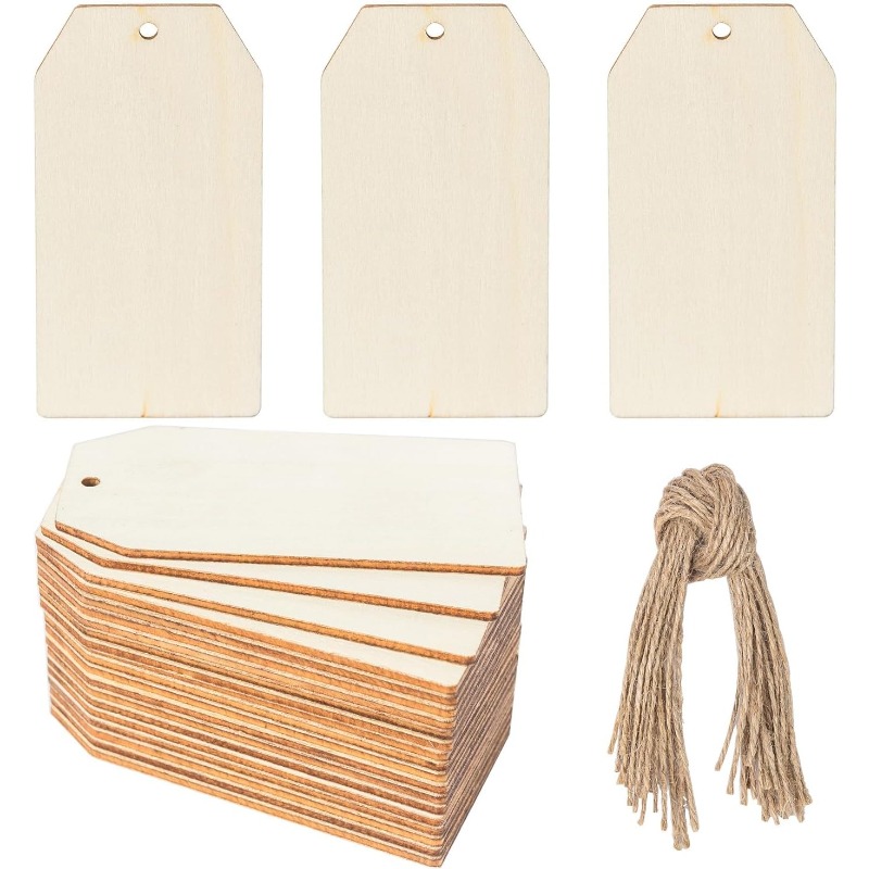 Wedding Supply Rentals - 10 шт. деревянные подарочные бирки, этикетки