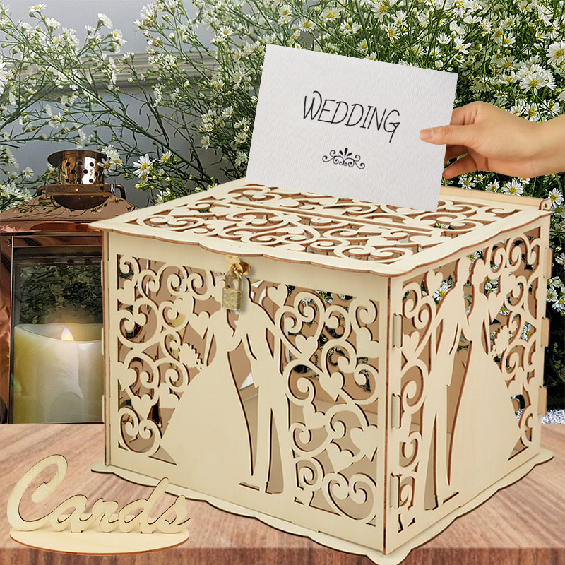 Wedding Supply Rentals - Свадебные деревянные подарочные коробки для карточек