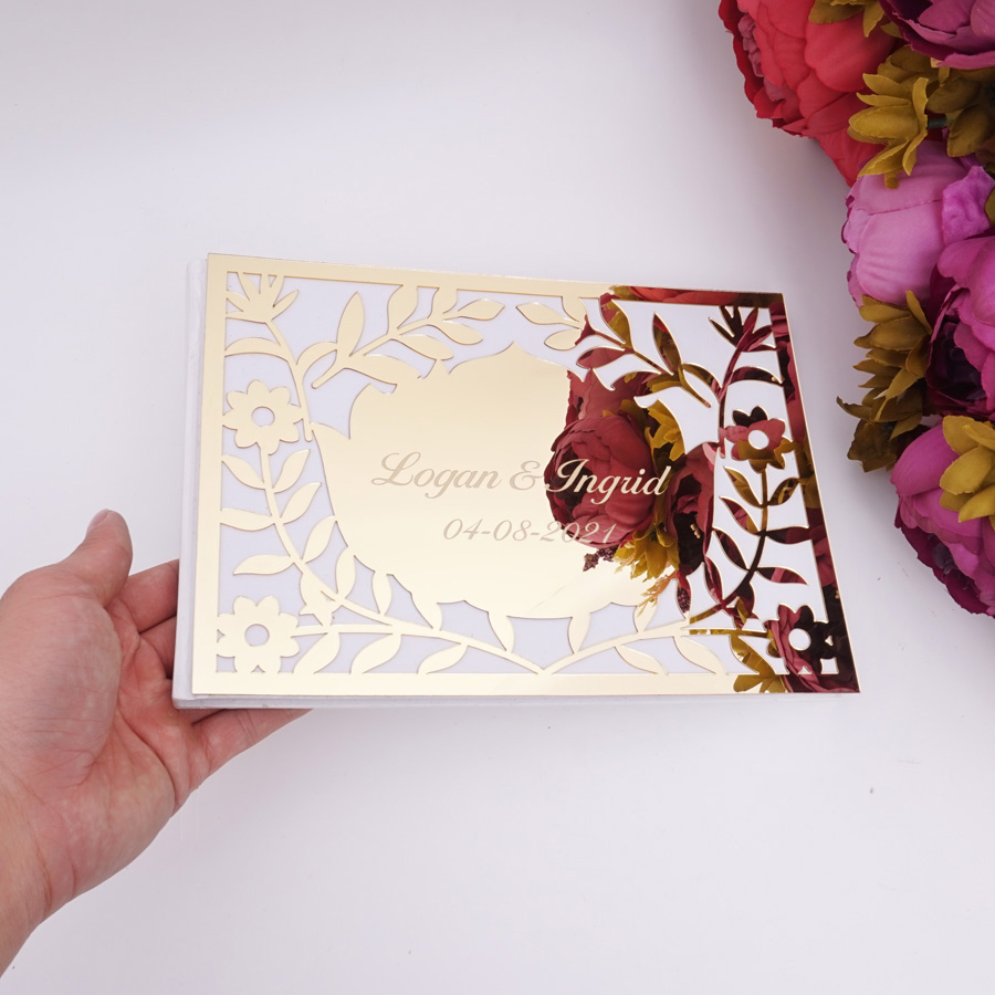 Роскошная акриловая книга для  – обзор и цена Personalized Guest Book