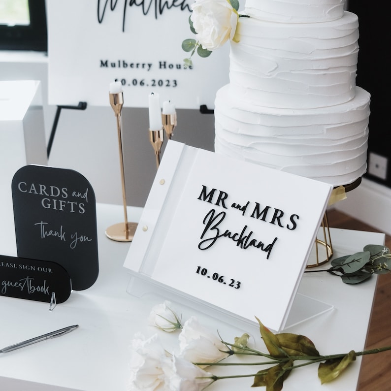 Белая картонная коробка для св – обзор и цена Personalized Guest Book