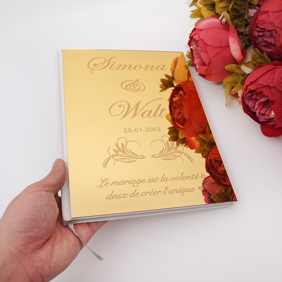 Акриловое зеркало, персонализи – обзор и цена Personalized Guest Book