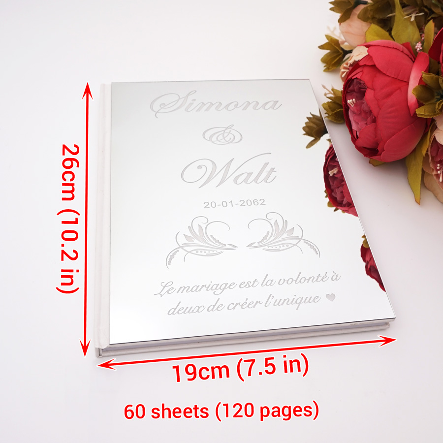 Акриловое зеркало, персонализи – обзор и цена Personalized Guest Book