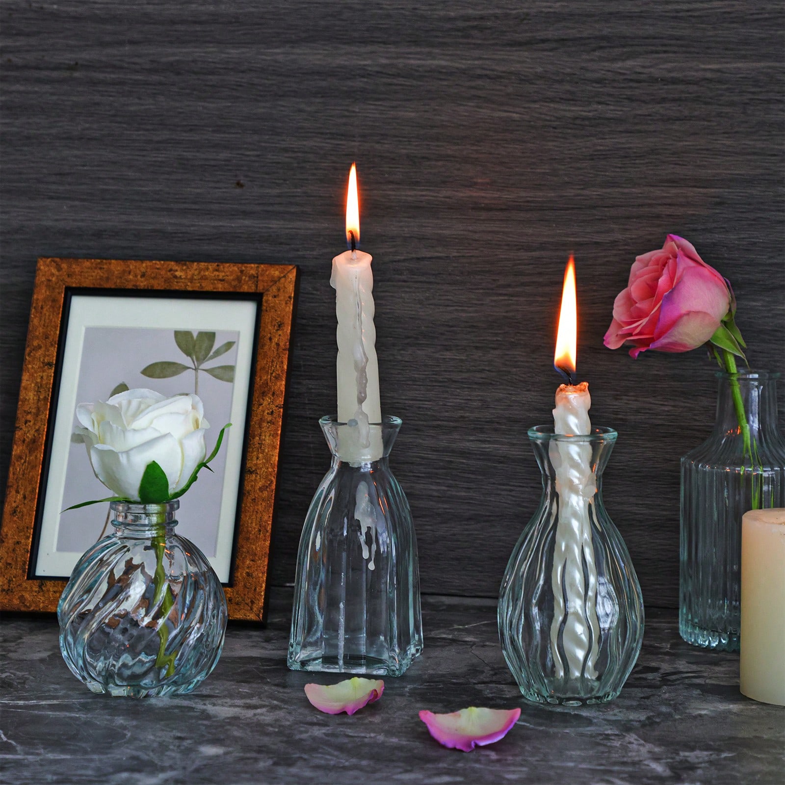 Набор из 18/36 стеклянных ваз  – обзор и цена Wedding Supply Rentals