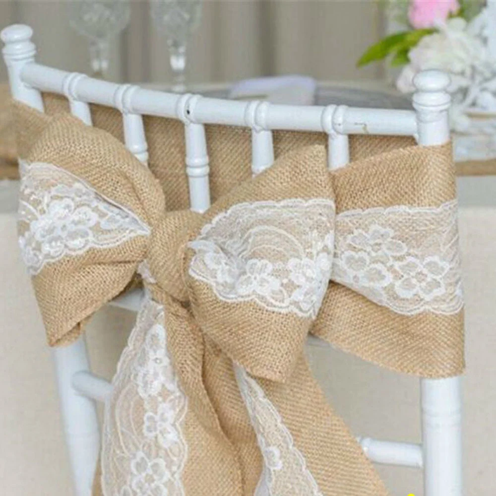 10 шт., льняное украшение для  – обзор и цена Supply Wedding Venue